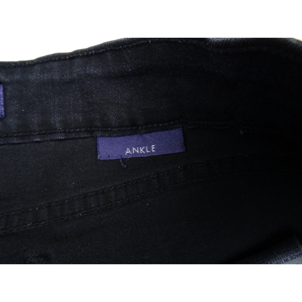 NYDJ Womens Jeans Size 16 Black Denim Ankle Stretch Lift Tuck High Rise - Picture 14 of 16